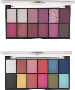 MARS 24 Shade Highly Pigmented Eyeshadow Palette Pack of 2 26.4 g