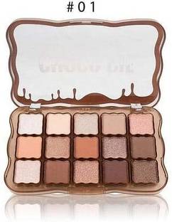 THTC 15 Color Chocolate Eyeshadow Palette Shade01 25 g