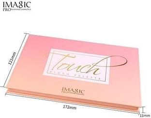इमेजिक Touch Blush Palette (6) Colors Professional Cheek Blush 42.8 g