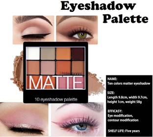 nn 10 in 1 Pigmented Colors Eyeshadow Palette Long Wearing And Easily Blendable 14.5 g