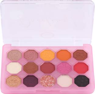 FASHION COLOUR Drooling 15 colour Eyeshadow Palette with Highly Pigmented in Matte & Shimmer 11 g
