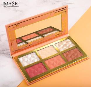 IMagic New 6-color Hybrid Highlight Blush contour Palette 150 ml