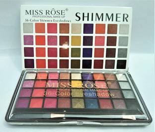 MISS ROSE Eye shadow Palette 18 Colors Glitter & Shimmers Long Lasting Makeup Palette 50 g