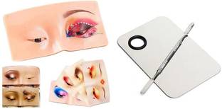 YBN Practicing Eyeshadow, Silicone Face and Eye Makeup Practice Board Mixing Palette 200 g