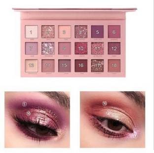 rezmay Beauty 18 Color Matte + Shimmer Nude EyeShadow Eye Shadow Palette-E 18 g