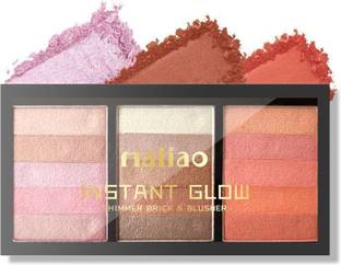 maliao Instant Glow Shimmer Brick & Blusher - Radiant Beauty in One Palette 18 g