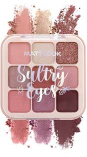 MATTLOOK Sultry Eyes 9 Colors Palette Long Lasting Easy to layer Pigmented Formula 13.5 g