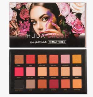 HUDA CRUSH Beauty Rose Gold Remastered Edition 18 Color eyeshadow palette Shimmery 18 g