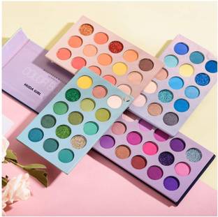 Huda Girl Beauty ColorBoard Eyeshadow Palette, 60 Eye Shimmer Matte Glitter Shadow Makeup 80 g