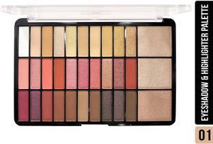 Shryoan Color Studio Eyeshadow & Highlighter Palette | Highly Pigmented & Matte Finish 38 g