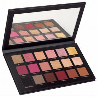 HUDAQUEEN Smooth Rose Gold Tones Palette with 18 Unique Matte and Shimmer Classic 18 g