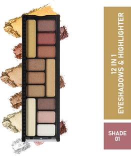 Half N Half 12 in 1 Eyeshadow & Highlighter Palette 12 g