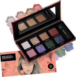 SUGAR Cosmetics Blend The Rules Eyeshadow Palette, 8 Blendable, Super-Pigmented Shades 10.4 g