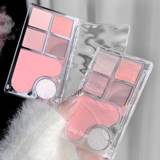 GEGE BEAR Compact Glitter Matte Eyeshadow Palette for Teens and Women [Pack 1] 12.5 g