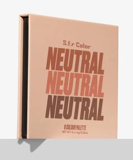 s.f.r color Professional Neutral Matte 9 Colour Eyeshadow Palette 10.8 g