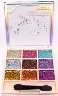 Yuency Make-up Water proof Glitter Eye shadow Palette For Girl & Woman 10 g