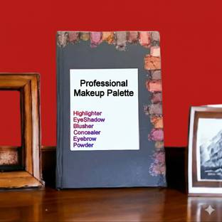 Gleam Soul Professional Makeup Palette Book Eyeshadow, Blusher, Highlighter & Concealer 400 g