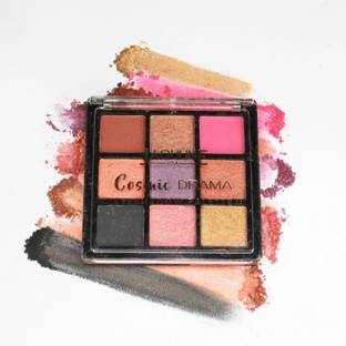 Jaquline USA Cosmic Drama Twilight Eyeshadow Palette 9 in 1, Matte & Shimmer Shades (9.9gm) 9.9 g