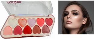 Luipui 10 different color eye shadow in matte and shimmer 10 g