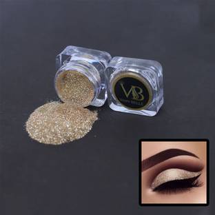 Veoni Belle HD Holographic loose Gold Glitter eyeshadow for eye makeup Super Fine-Gold 5 g