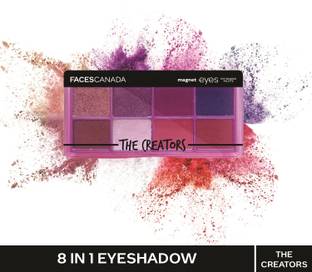 FACES CANADA Magneteyes 8 in 1 Eyeshadow Palette | Shimmer & Matte Shades | Long Lasting 6.4 g