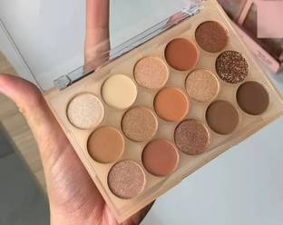 tanvi27 PALETTE 15 COLOR MATTE+SHIMMER+GLITTER EYESHADOW 16 g