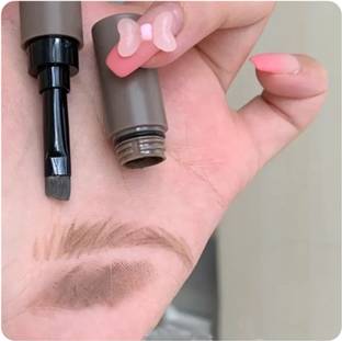 Emijun New Natural Look Setting Dye EyeBrow Brown Tint Cream Pen with Brush 1.8 g