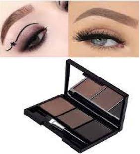Lui Pui brown color pressed powder form eyebrow enhancer for beauty of eyebrow pack of 1 7.5 g