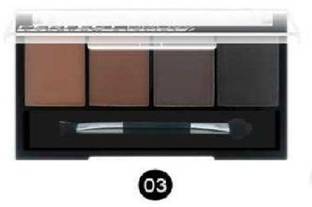 Facejewel Eyebrow Powder Cake With Brush Brow Palette Eyebrow Enhancer Waterproof 4 in 1 9 g