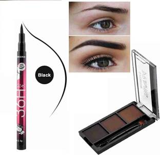 alku Eyebrow Enhancer Eyebrow Palette And Waterproof 36H Eyeliner 10 g