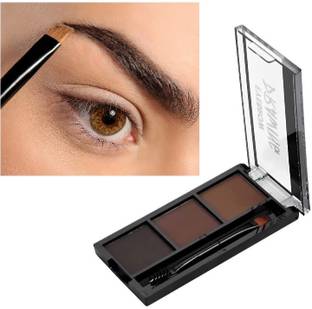 Herrlich New best Eyebrow Drawing 3 Colors Eyebrow Pallet with Brush 7.2 g