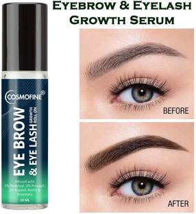 cosmofine Eye Brows Growth Serum & Eye Lash Growth Serum Roll On, Boost Hair Growth - 10 ml