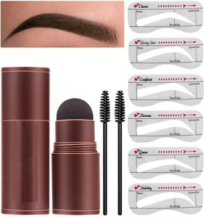 Cosluxe Eyebrow Stamp Waterproof, One Step Brow Stencil Kit- Eyebrow Definer DARK BROW 1.8 g