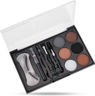 COLORS QUEEN Eyebrow Styling Kit with Wax, Spoolie, Pencil, Stencil, Plucker & Angular Brush 15 g