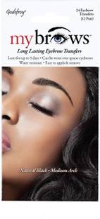 Godefroy MyBrows Long Lasting Eyebrow Transfers, Medium Arch, 12-Pairs of Brows 9 g