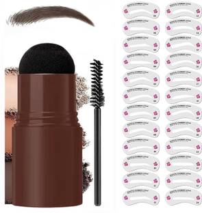 oceara Brown Eyebrow Stamp Enhancer Eyebrow Stamper Kit Waterproof 1 g
