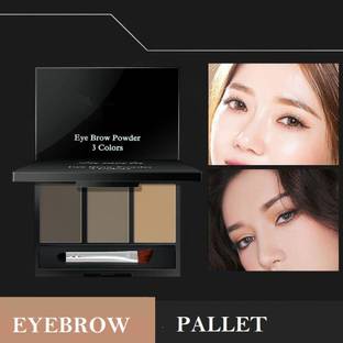 KAIASHA Long Lasting Makeup Palette Waterproof 3 Colors Cosmetic Eyebrow Palete 10 g
