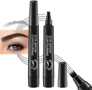 GULGLOW99 Waterproof Eyebrow Pencil, 4 Tip Microblading, Smudge-Proof & Long-Lasting 1 g