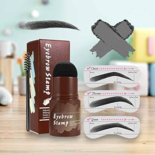 asija makeovers Best Natural Hairline Powder, Hair Shading Sponge Pen Eyebrow Stamp (Black) 20 g