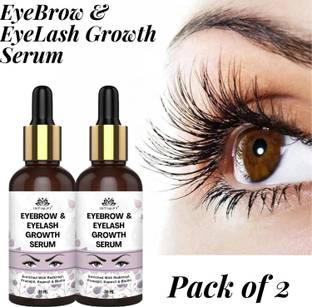 INTIMIFY EyeBrow Growth Serum Improves Density Shiny Soft EyeBrow EyeLash Pack of 2 30 ml