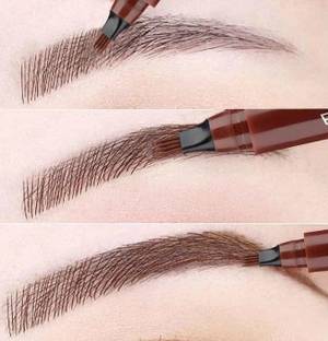 luzimaisa Perfect Eyebrow Contouring Filler Pencil Waterproof Eyebrow Pen 4 Micro