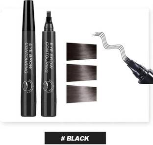 Sheny Eye Contouring Pencil Waterproof Eyebrow Pen HD 4 Micro Fork Tip Applicator