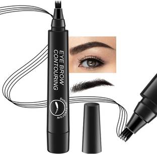 WOONGMI Perfect Eyebrow Pencil Black,Waterproof Microblading Eyebrow Pencil