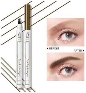 tanvi27 4 Split Head Eyebrow Pencil, Clumping Free Natural And Long-lasting