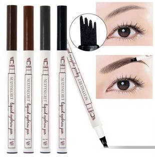 RUBY FACE 4 Head Microblading Eyebrow Tattoo Pen Waterproof Fork Tip