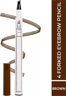 AFARAXIA Use Waterproof 4 Point Eyebrow Pencil brown- Microblading Fork Tip Tint Pen