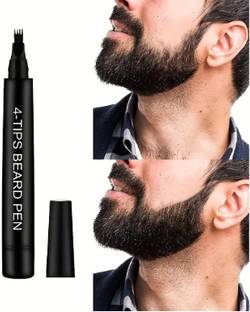 GULGLOW99 Best bnBEARD & EYE BROW FILLER PEN BLACK FOR MEN AND WOMEN
