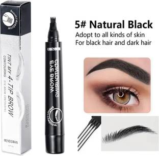 Lenon Waterproof 4-Tip Eyebrow Tint Pen – Natural Black