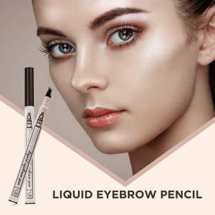 tanvi27 4 Split Eyebrow Tatoo Pen, Waterproof Eyebrow Dark Brown Tint Stick