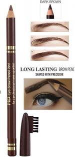 FELICECHIARA Matte Finish 2in1 HD eyebrow Pencil With Brush Brown|